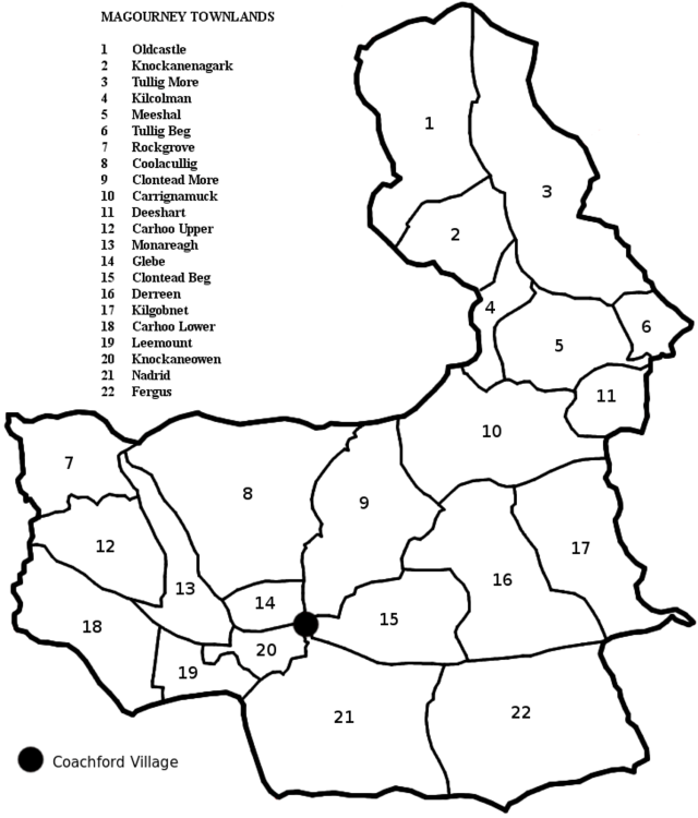 Magourney Civil Parish Map1